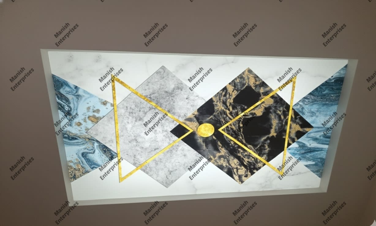 Royal Luxe Geometric Abstract Acrylic Panel