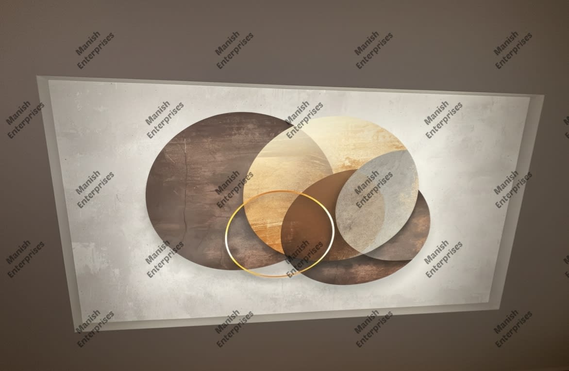 Aurum Circle Fusion Abstract Acrylic Sheet