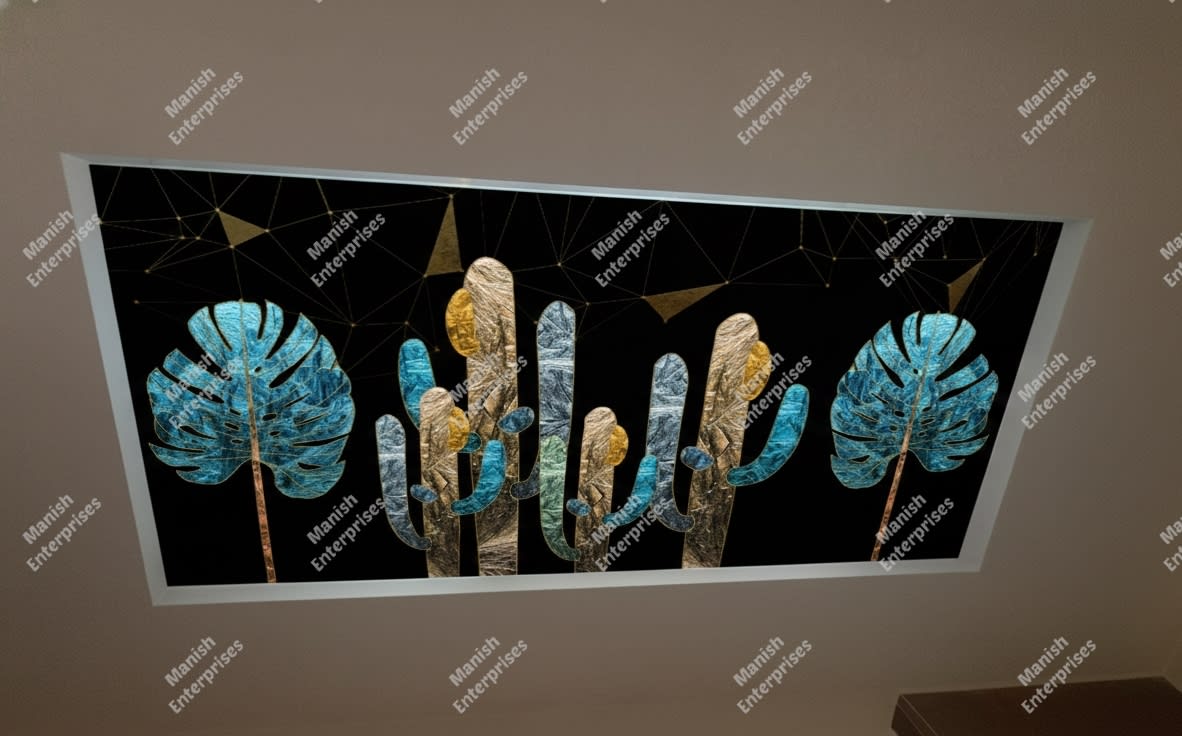 Emerald Botanical Leaf Designer Acrylic Sheet