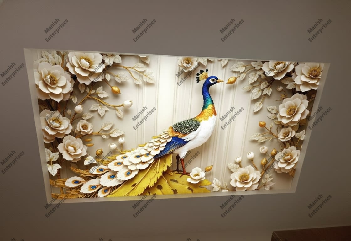 Peacock Petal Grande Acrylic Ceiling Sheet