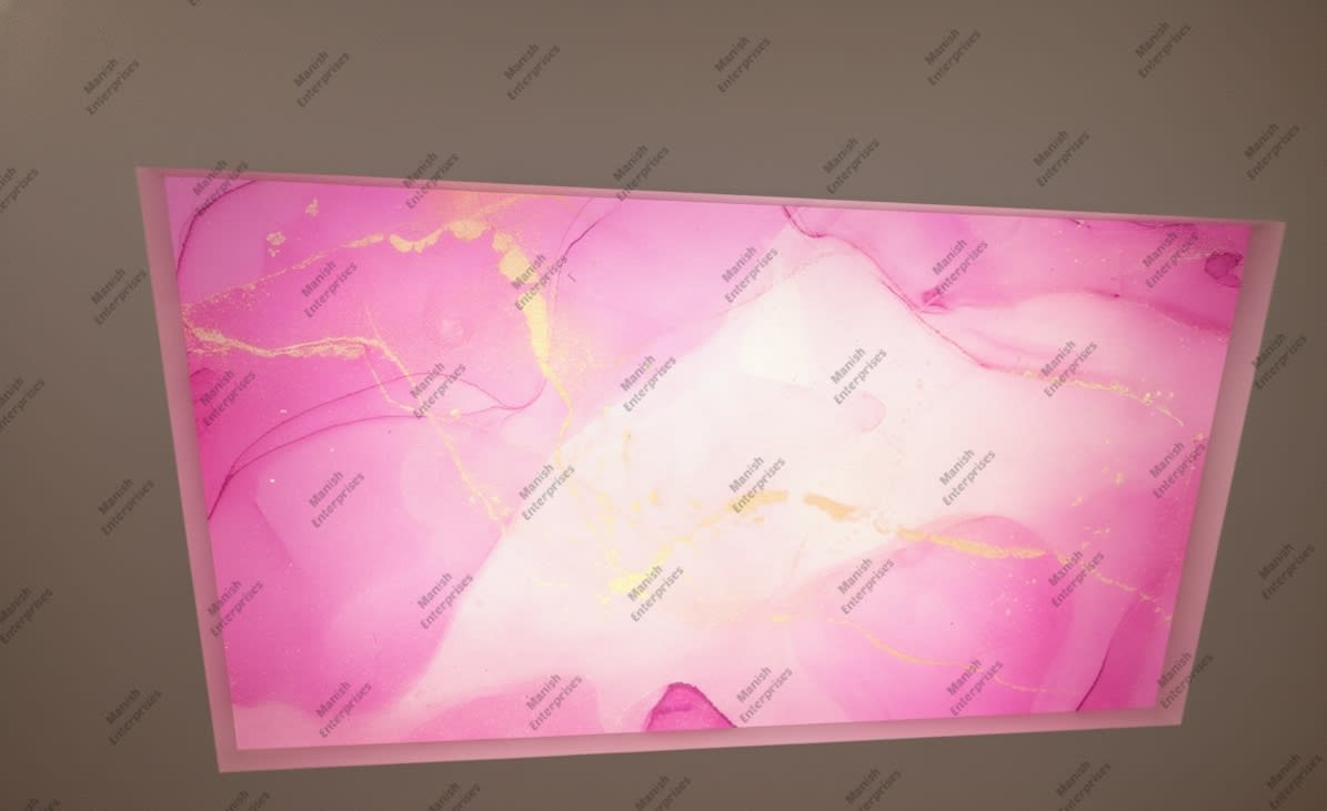 Pink Marble Abstract Acrylic Ceiling Sheet