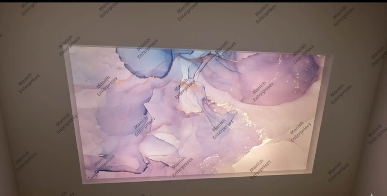 lavender mist marble abstract acrylic ceiling sheet