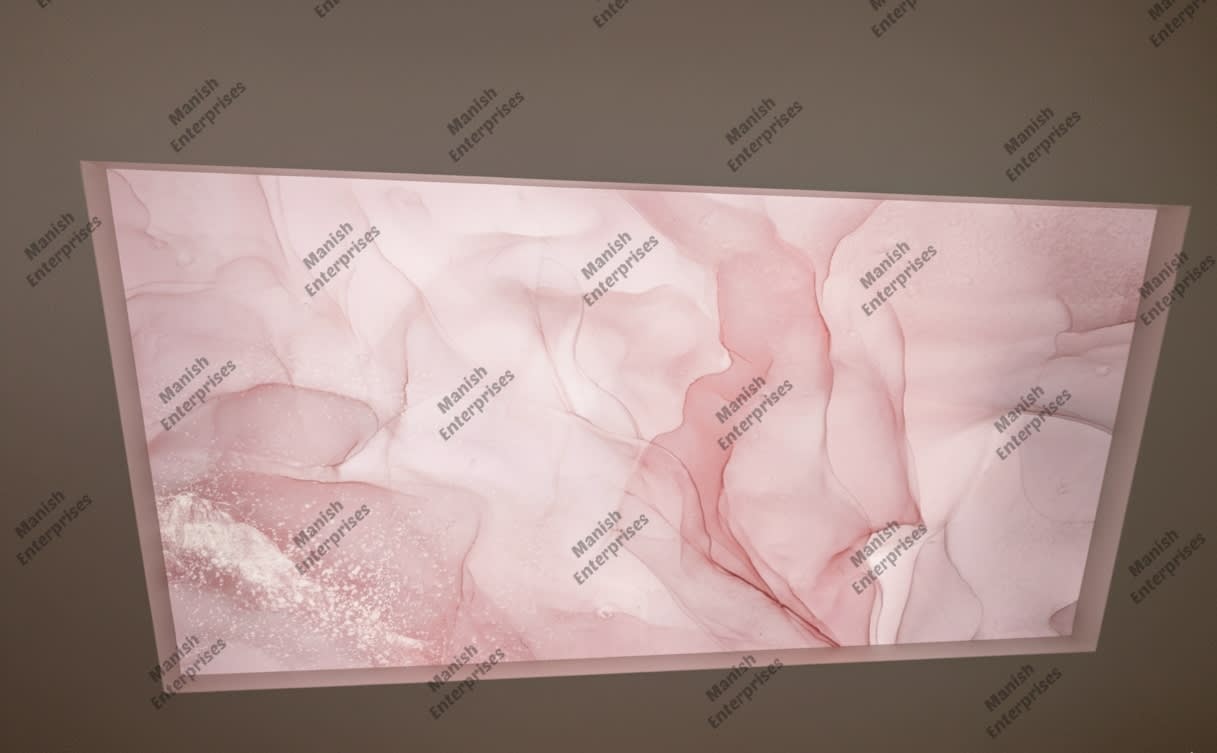 soft rose marble abstract acrylic ceiling sheet