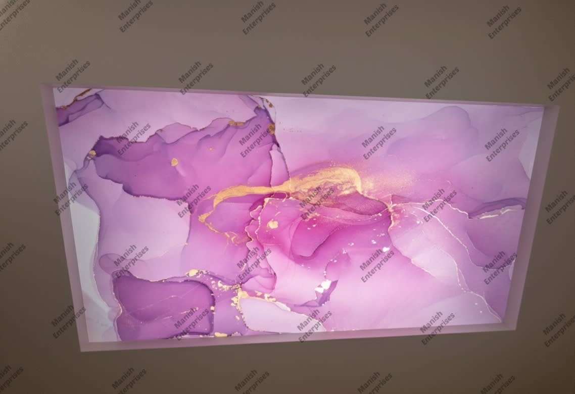 Pink purple marble acrylic ceiling sheet