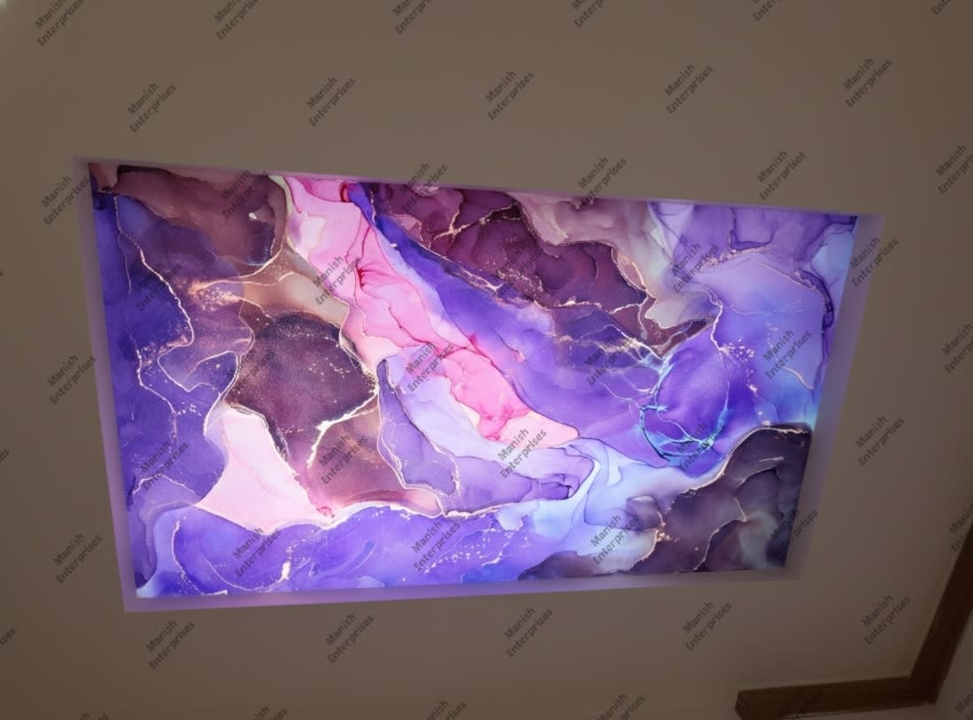 Purple pink crystal marble acrylic sheet