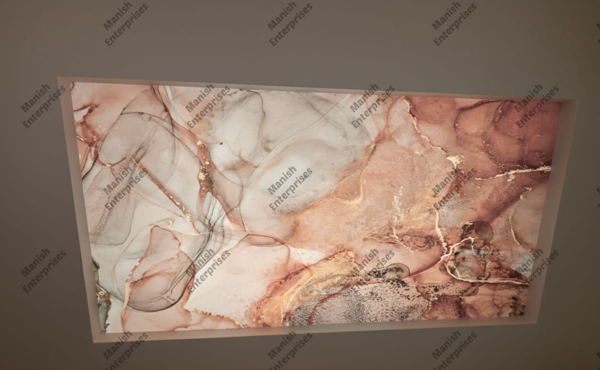 Peach brown marble acrylic sheet