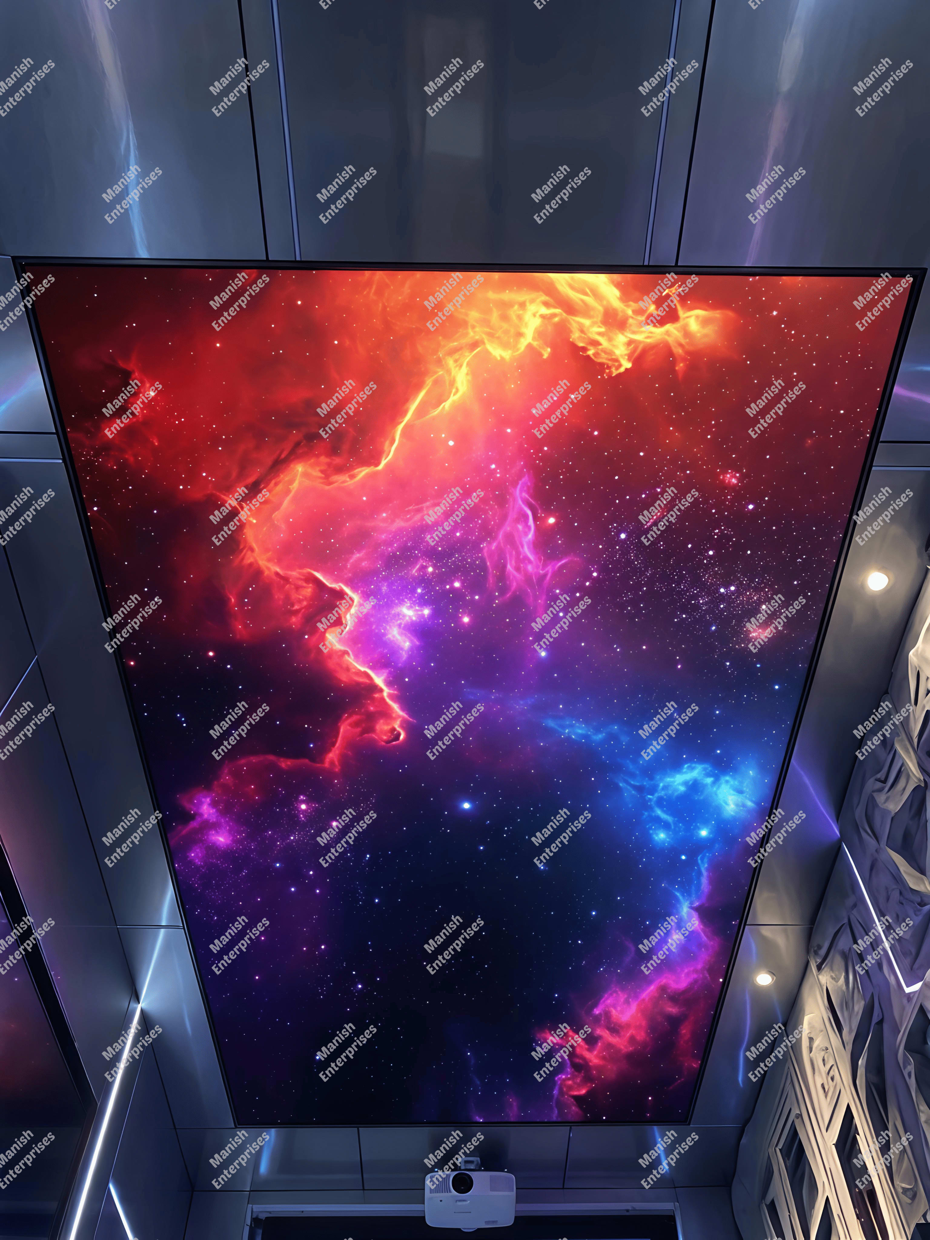 Galaxy Space Acrylic Ceiling Sheet for Home Theater & Bedroom Ceiling Design