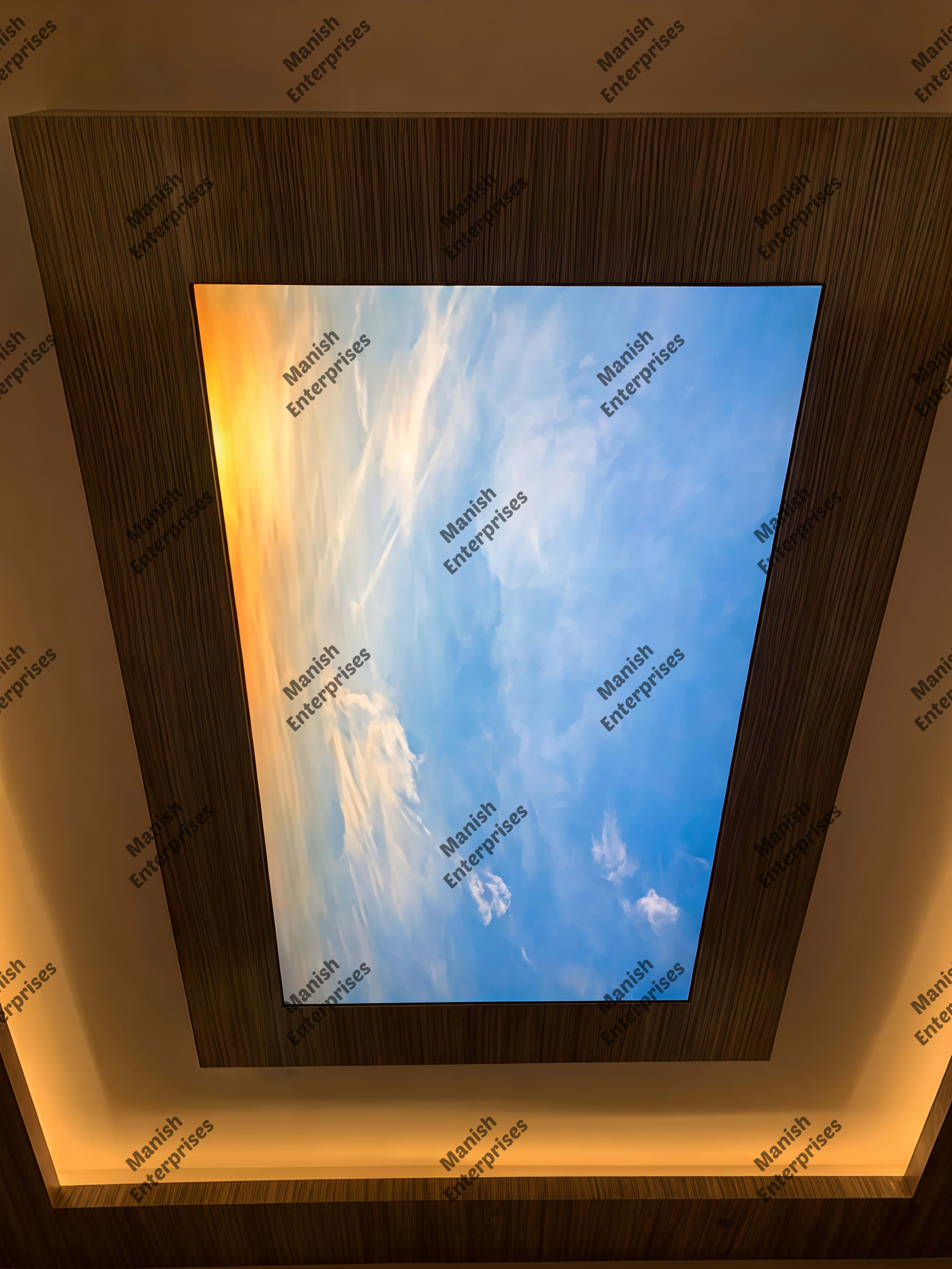 Sunset Sky Cloud Acrylic Ceiling Sheet for Bedroom & Living Room Ceiling Design