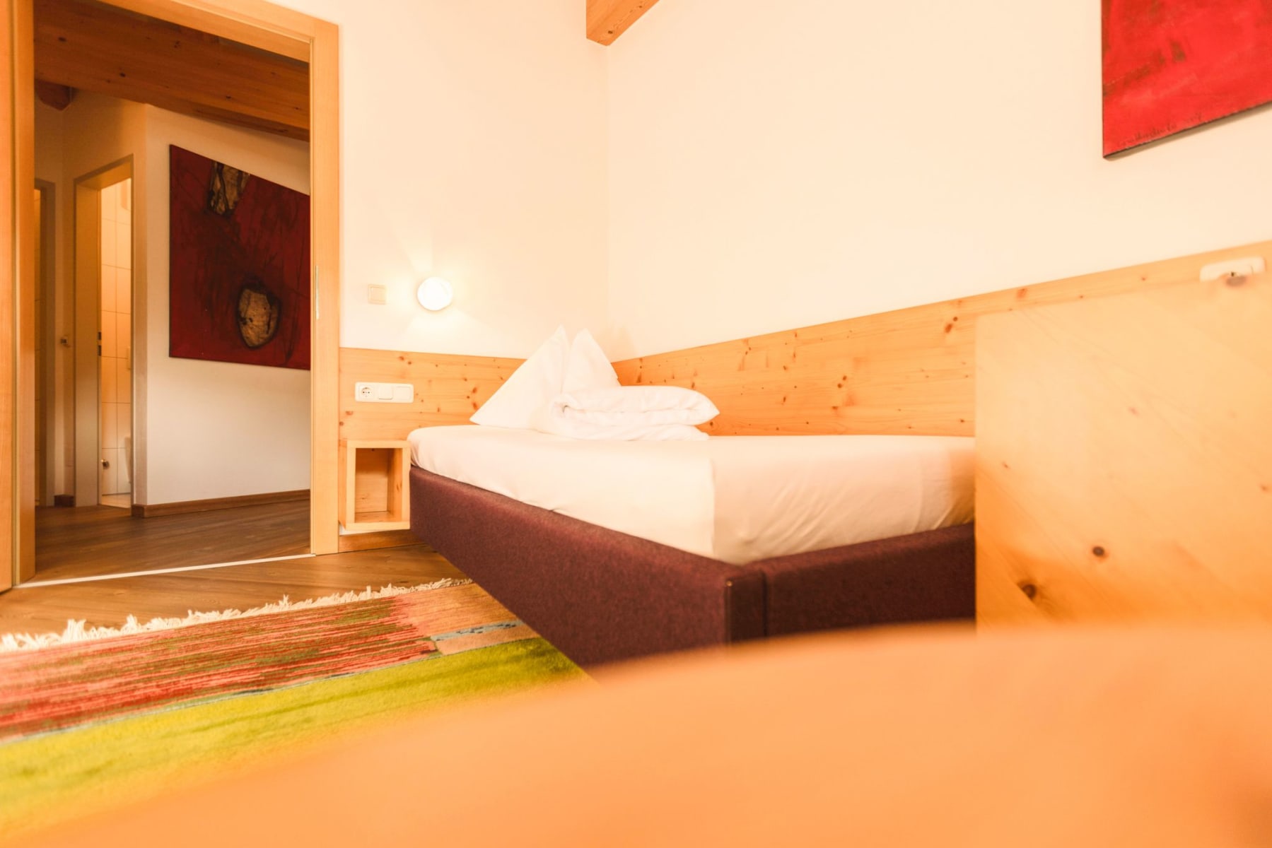 Bright room at Glemmtalerhof in Hinterglemm with modern decor and a cozy atmosphere.