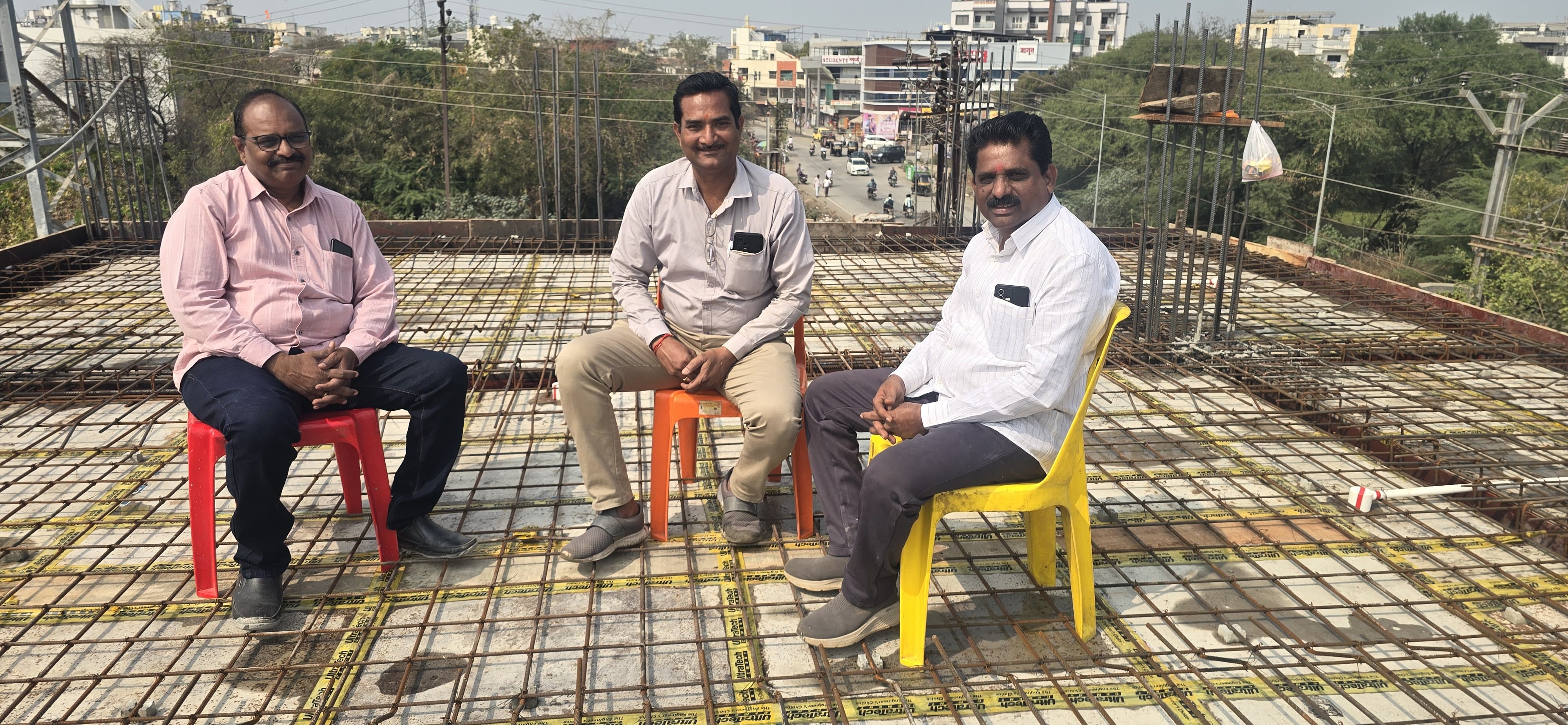 Credai Nanded office construction inspection