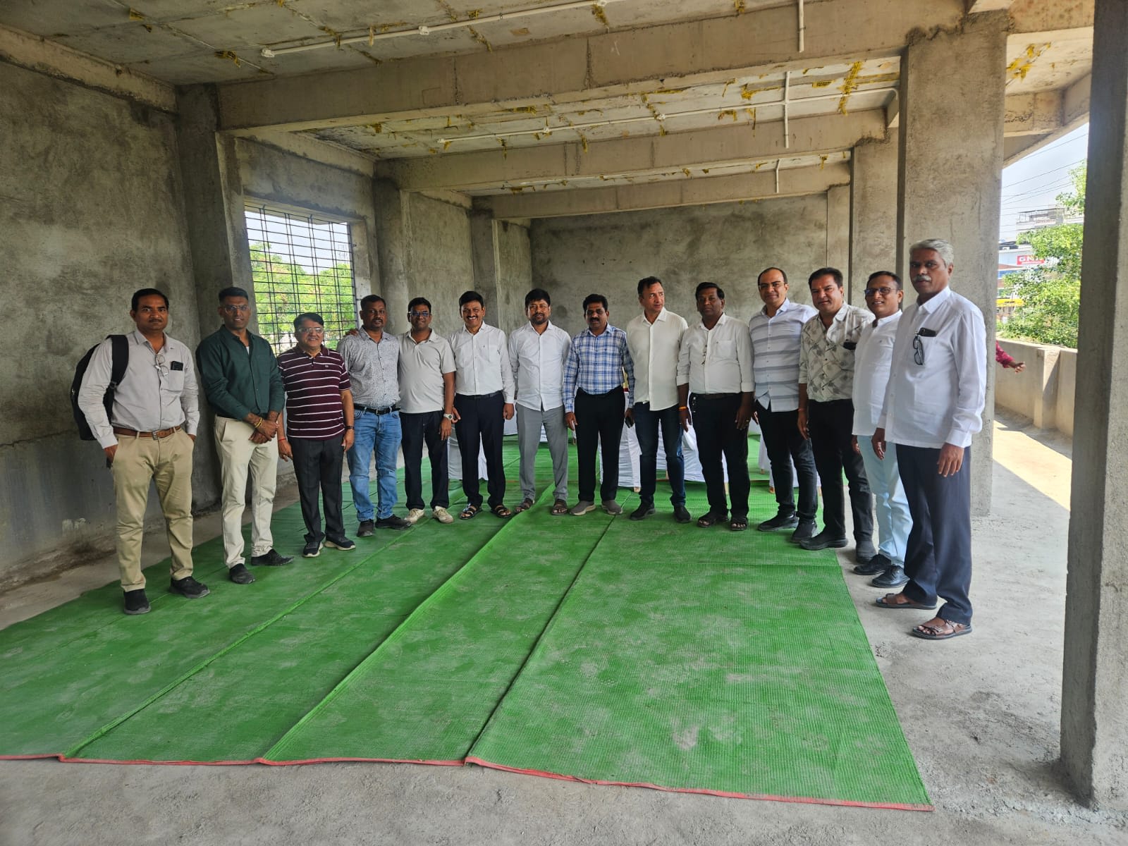 Core committee meeting at our proposed CREDAI office under construction