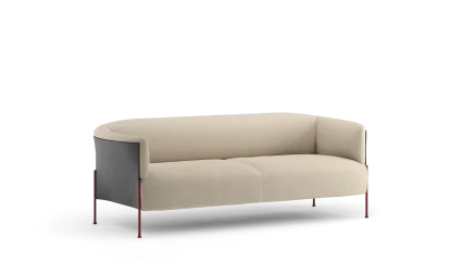 2,5seater with leather frame