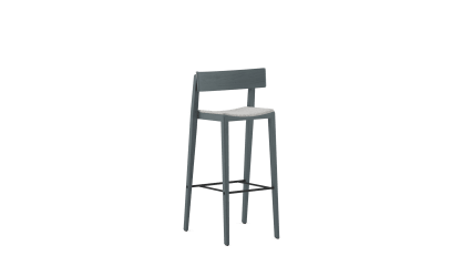 barstool high with upholstered seat