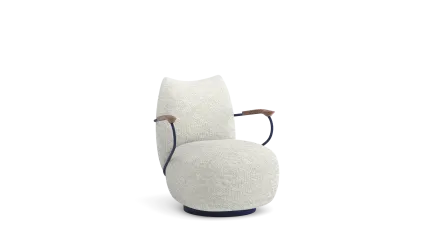 armchair swivel base with armrests