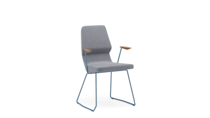 Chair sled base o12 with armrests