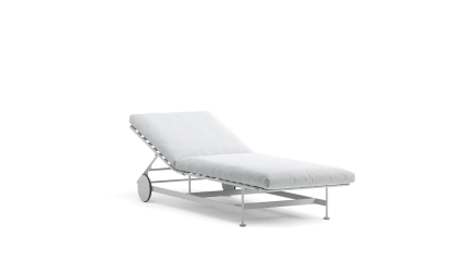 Sunlounger with cushion