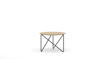 Low table o60 with wooden top