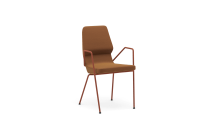 Chair metal legs o16 with armrest