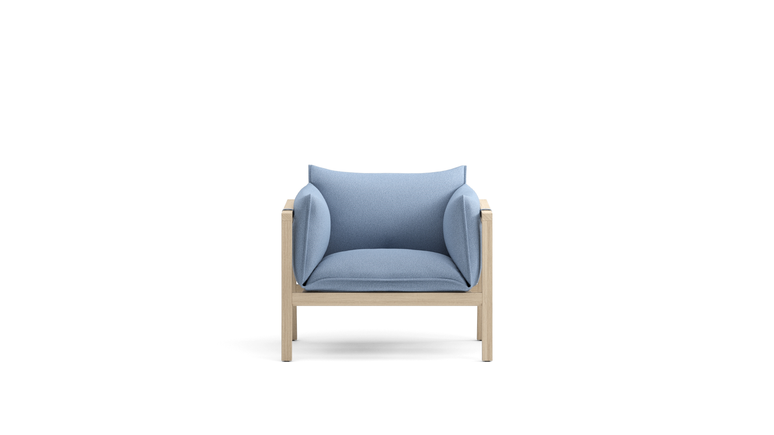 Armchair with cushion