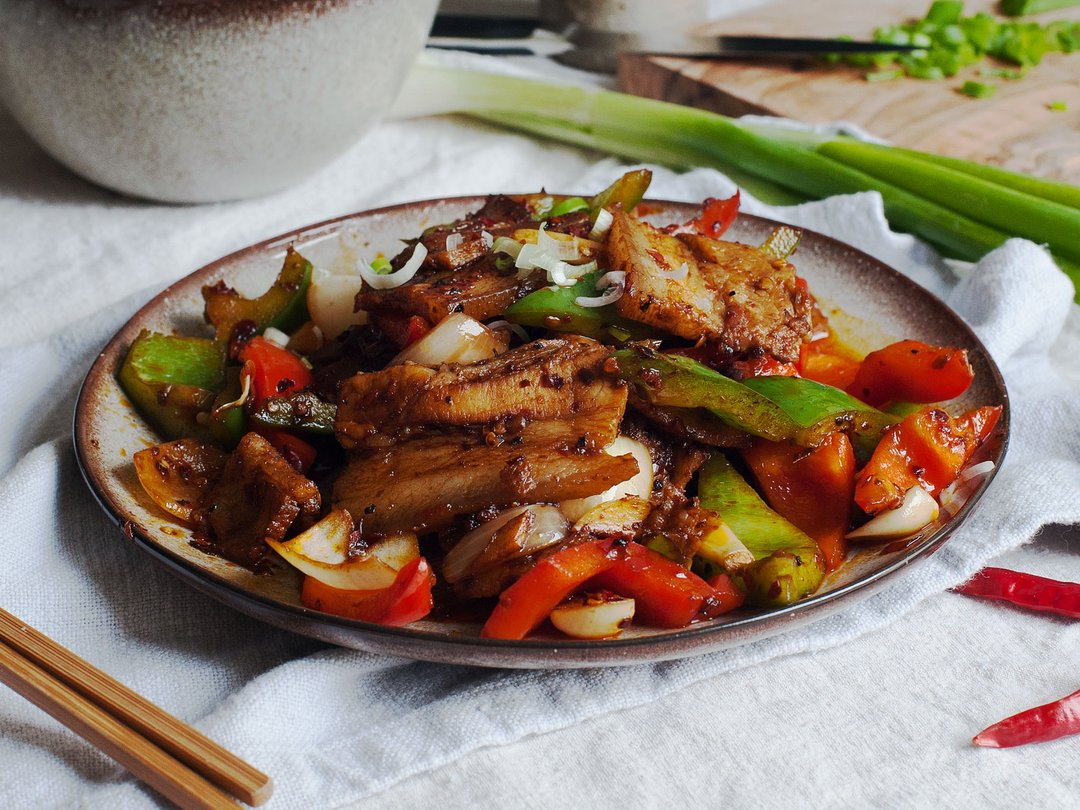 Thịt ba chỉ heo chiên giòn kiểu Tứ Xuyên