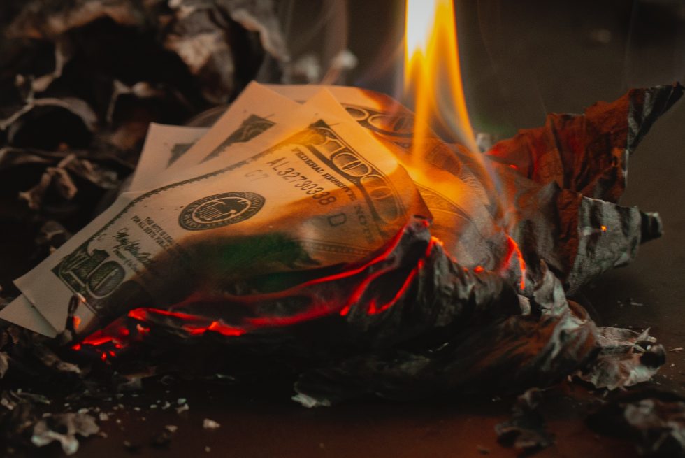 burn money