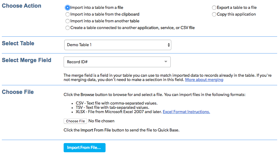 Importing Data Into Quickbase Quandary Consulting Group