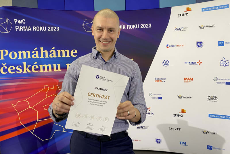 Živnostník roku 2023 - finalista jihomoravského kraje