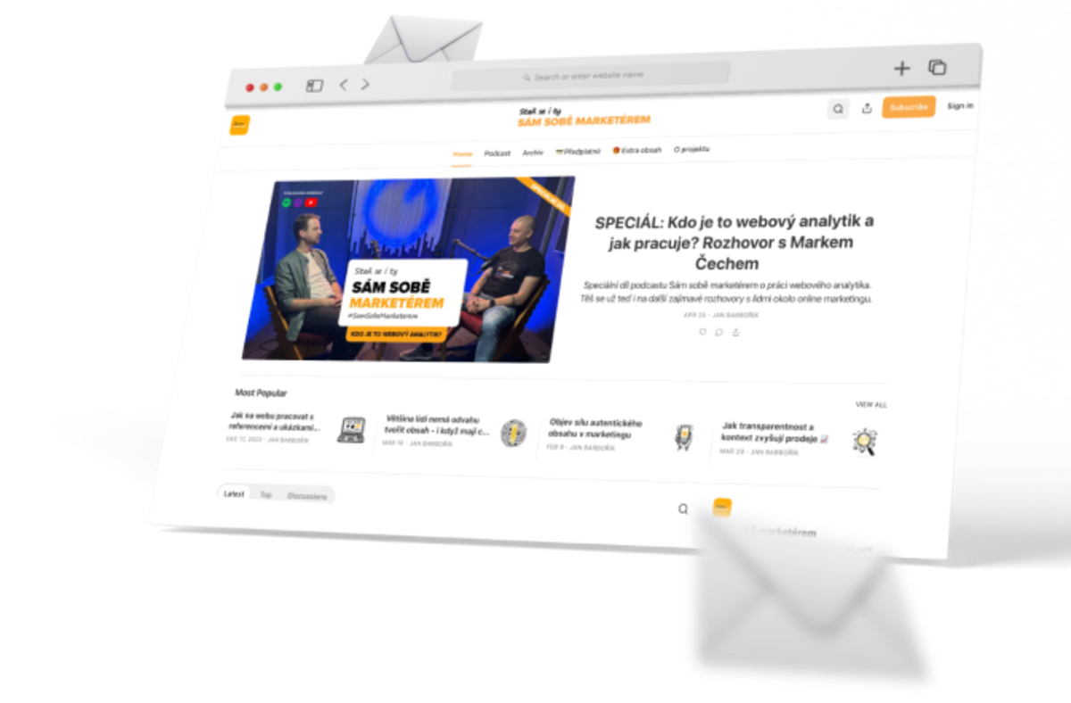 Sám sobě marketérem - náhled newsletteru