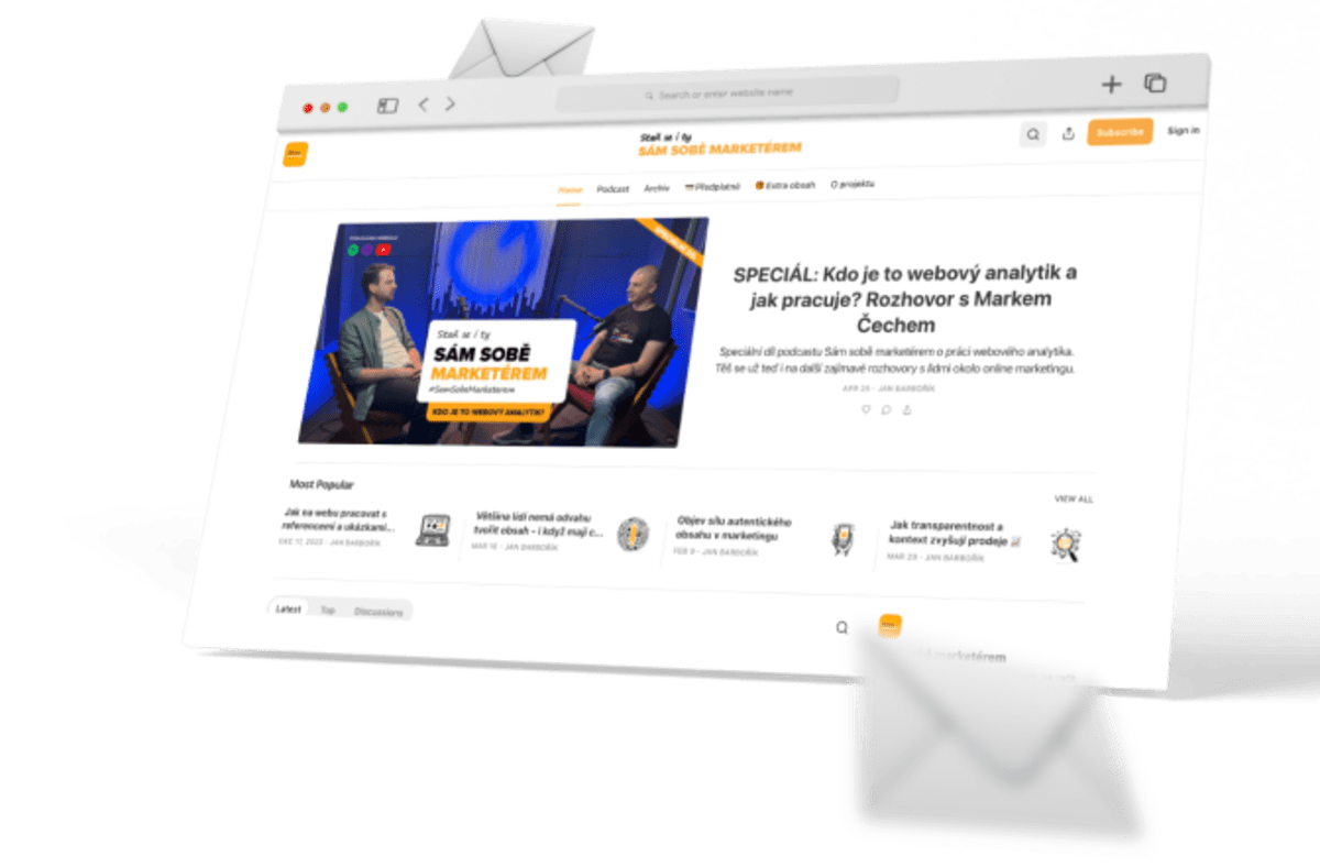 Sám sobě marketérem - náhled newsletteru