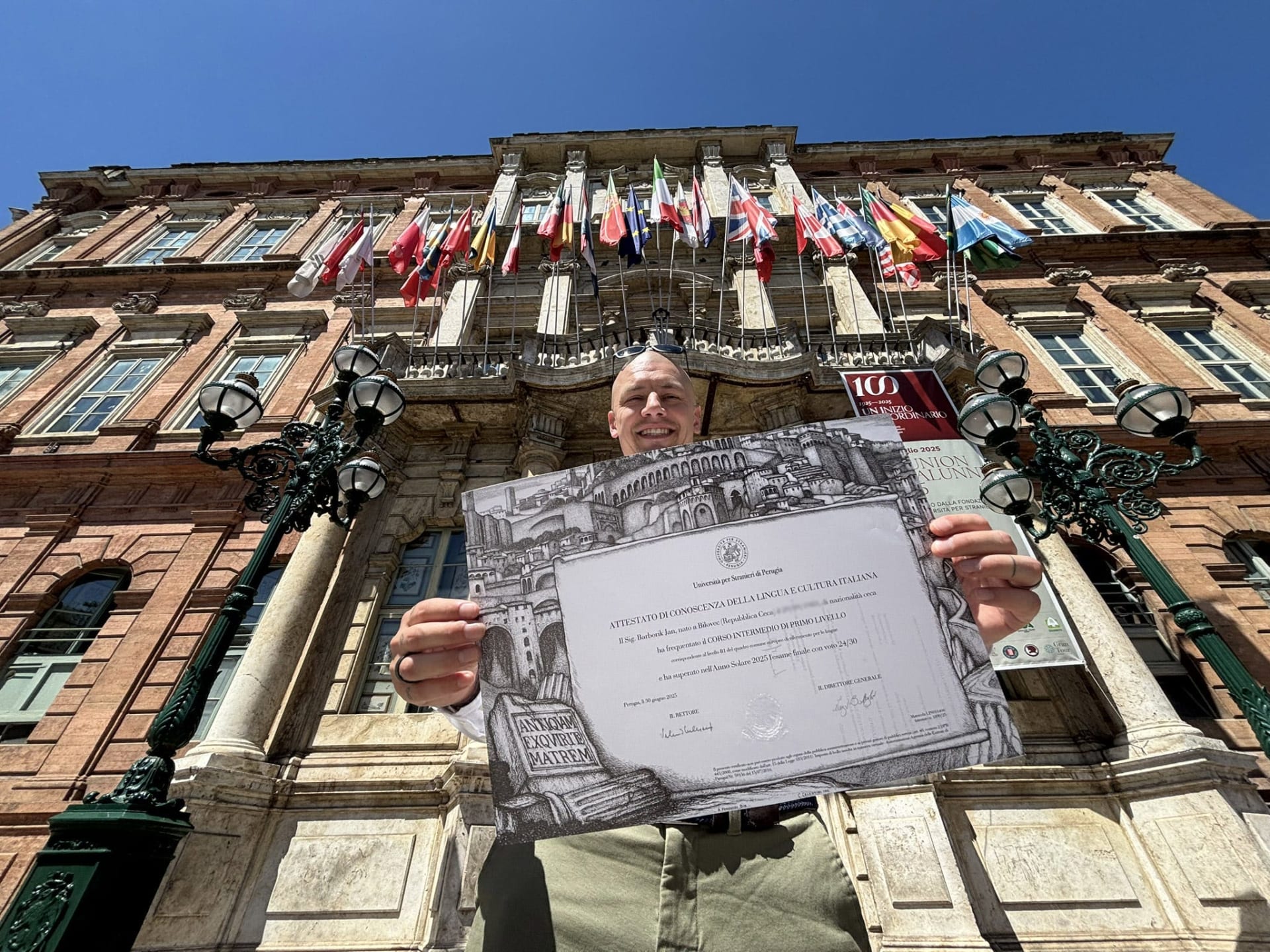Mám certifikát B1 z italštiny