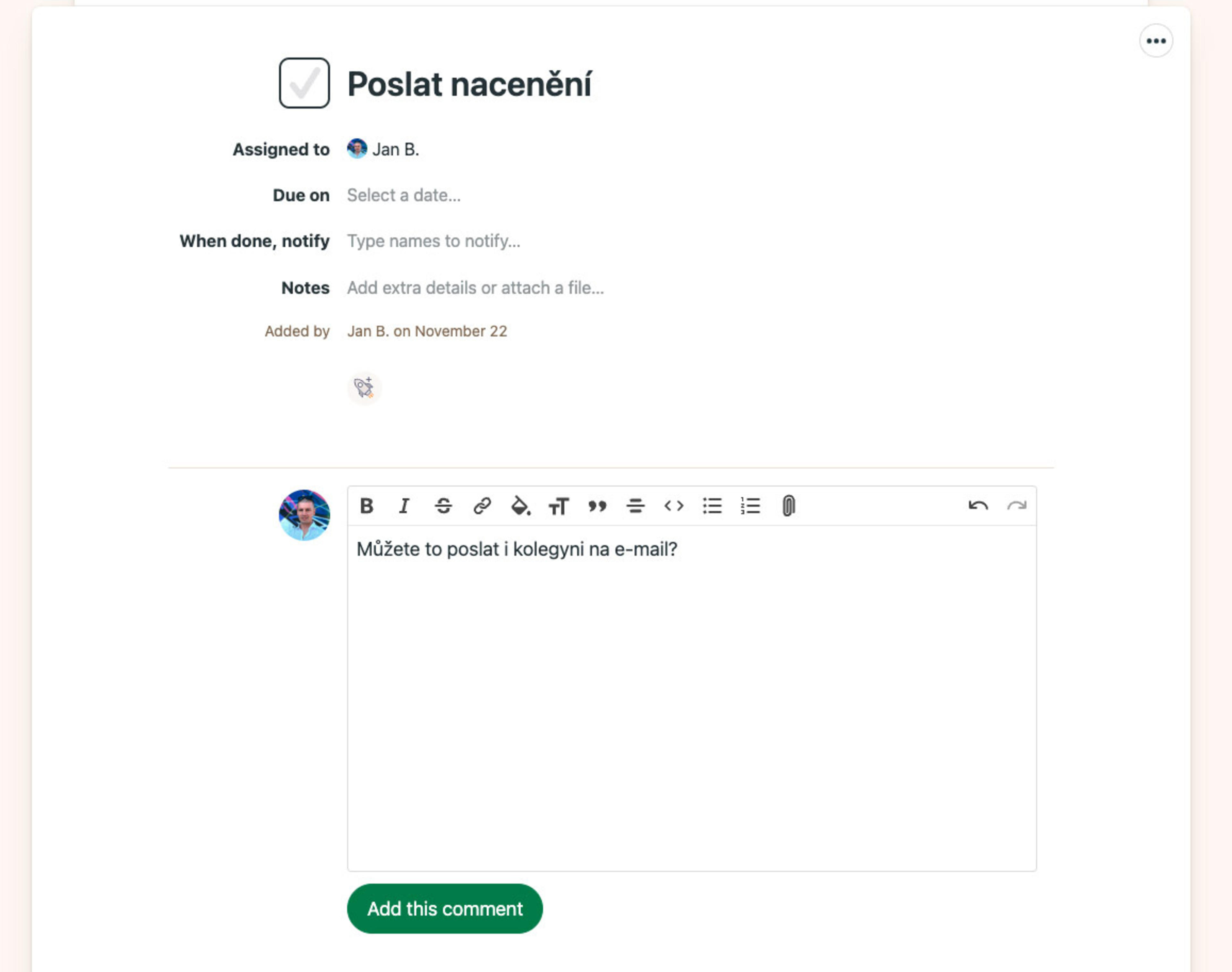 Assegnazione di persone ai task