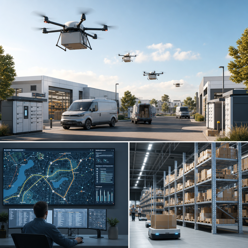 La última milla acelera entregas con drones, tiendas y carga LTL