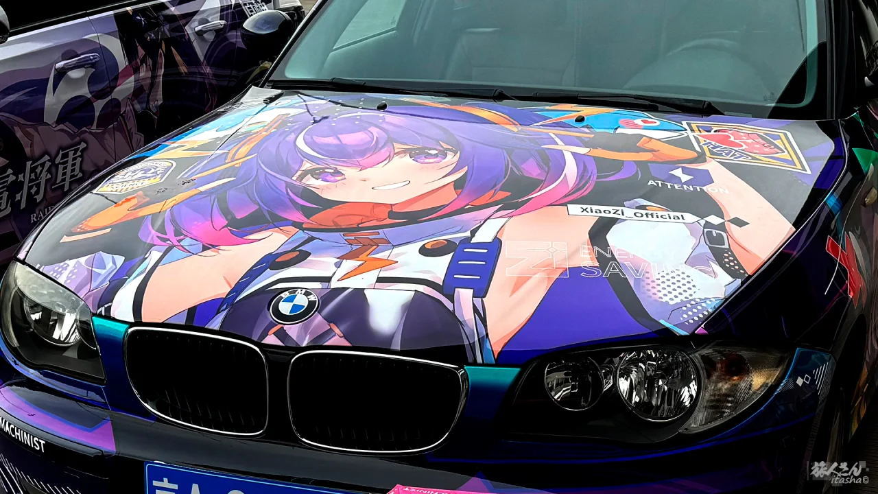 小紫才不会摸鱼痛车