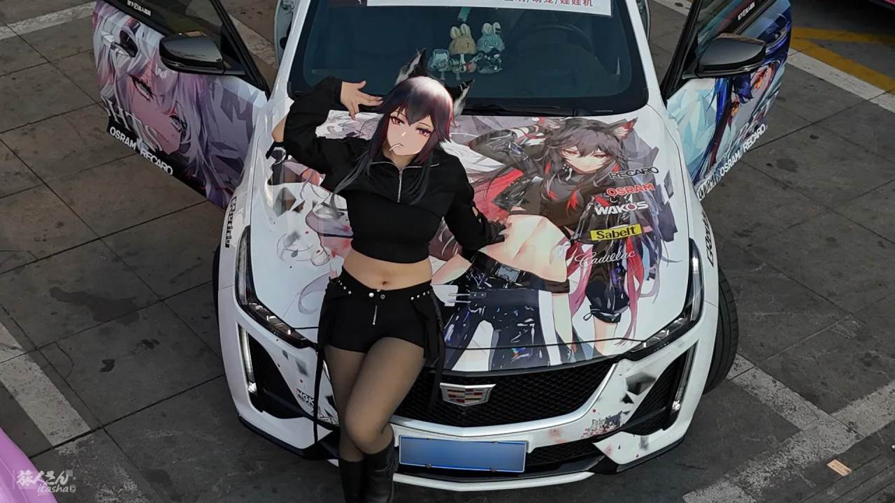 明日方舟拉普兰×德克萨斯痛车