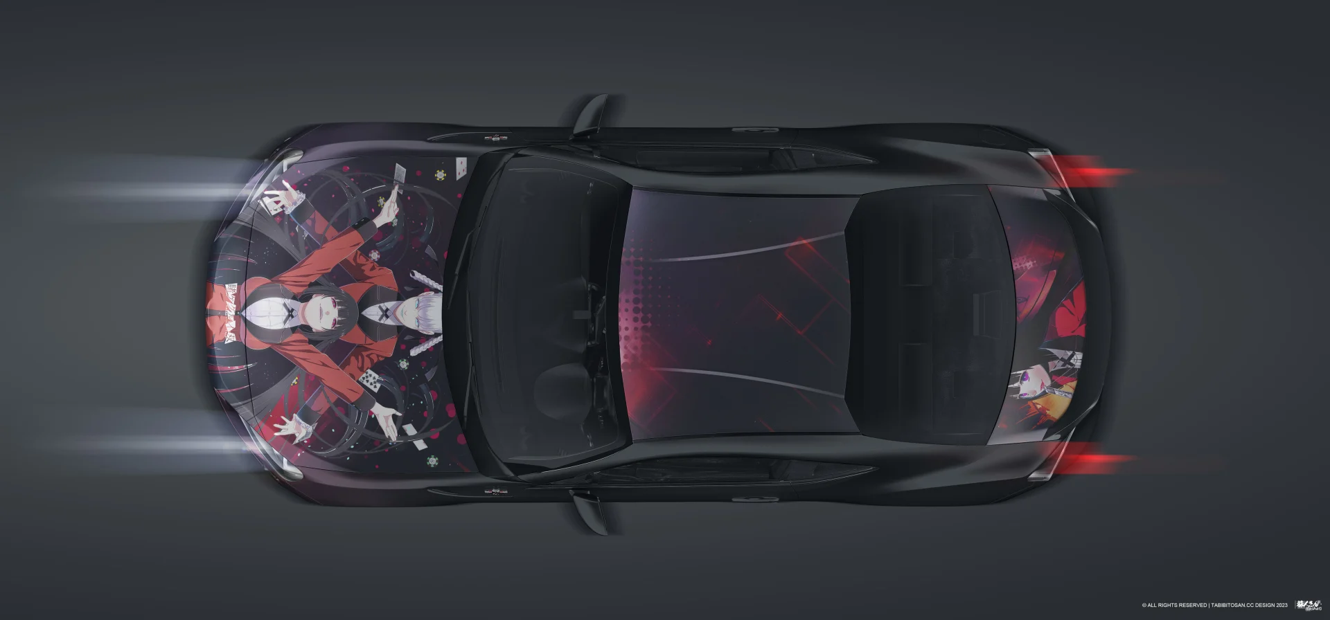 塔哔哔多桑设计的斯巴鲁BRZ狂赌之渊痛车