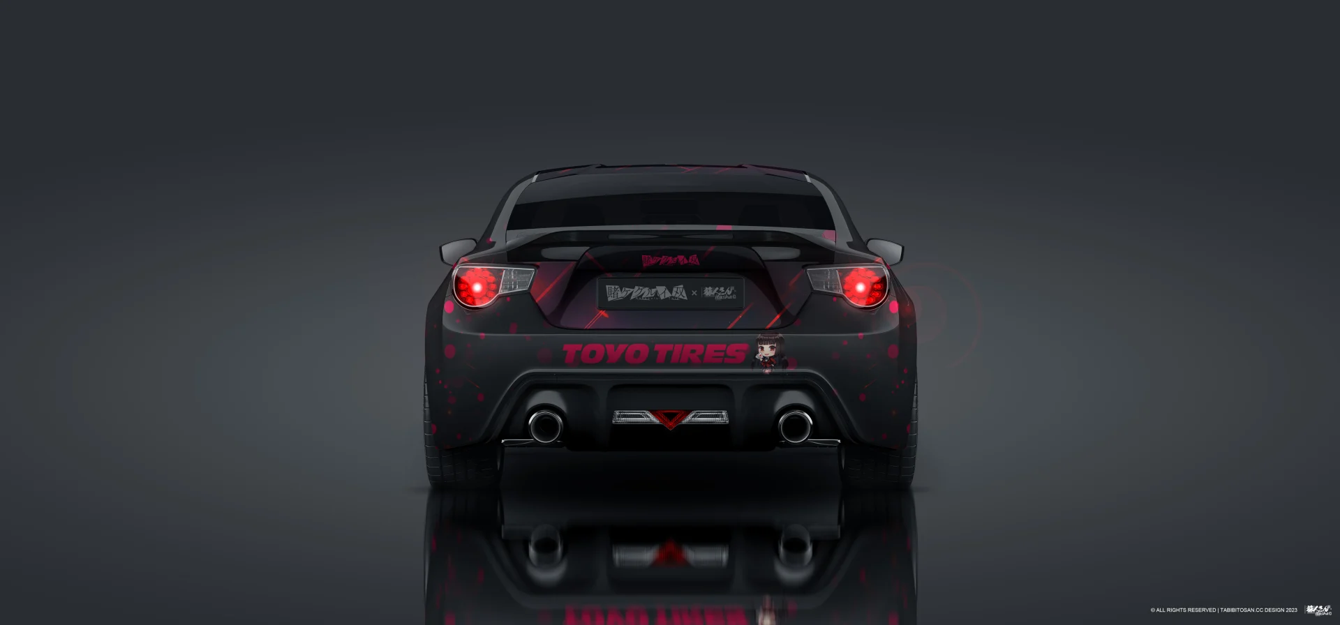 塔哔哔多桑设计的斯巴鲁BRZ狂赌之渊痛车