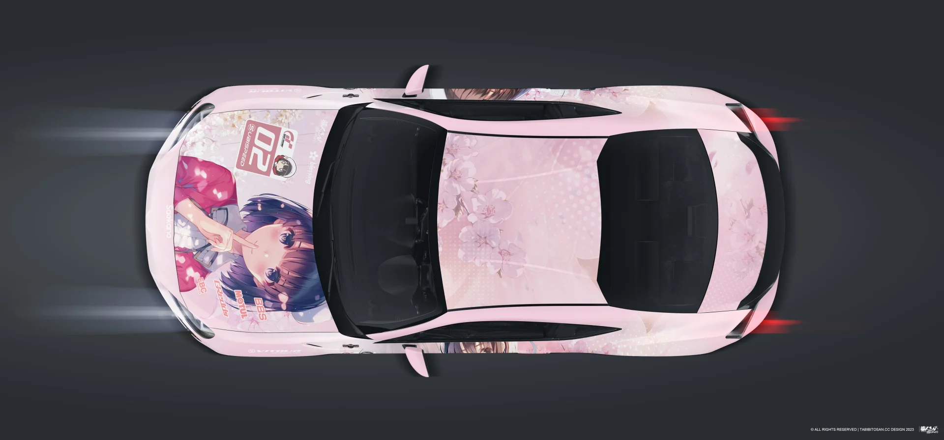 塔哔哔多桑设计的BRZ加藤惠痛车