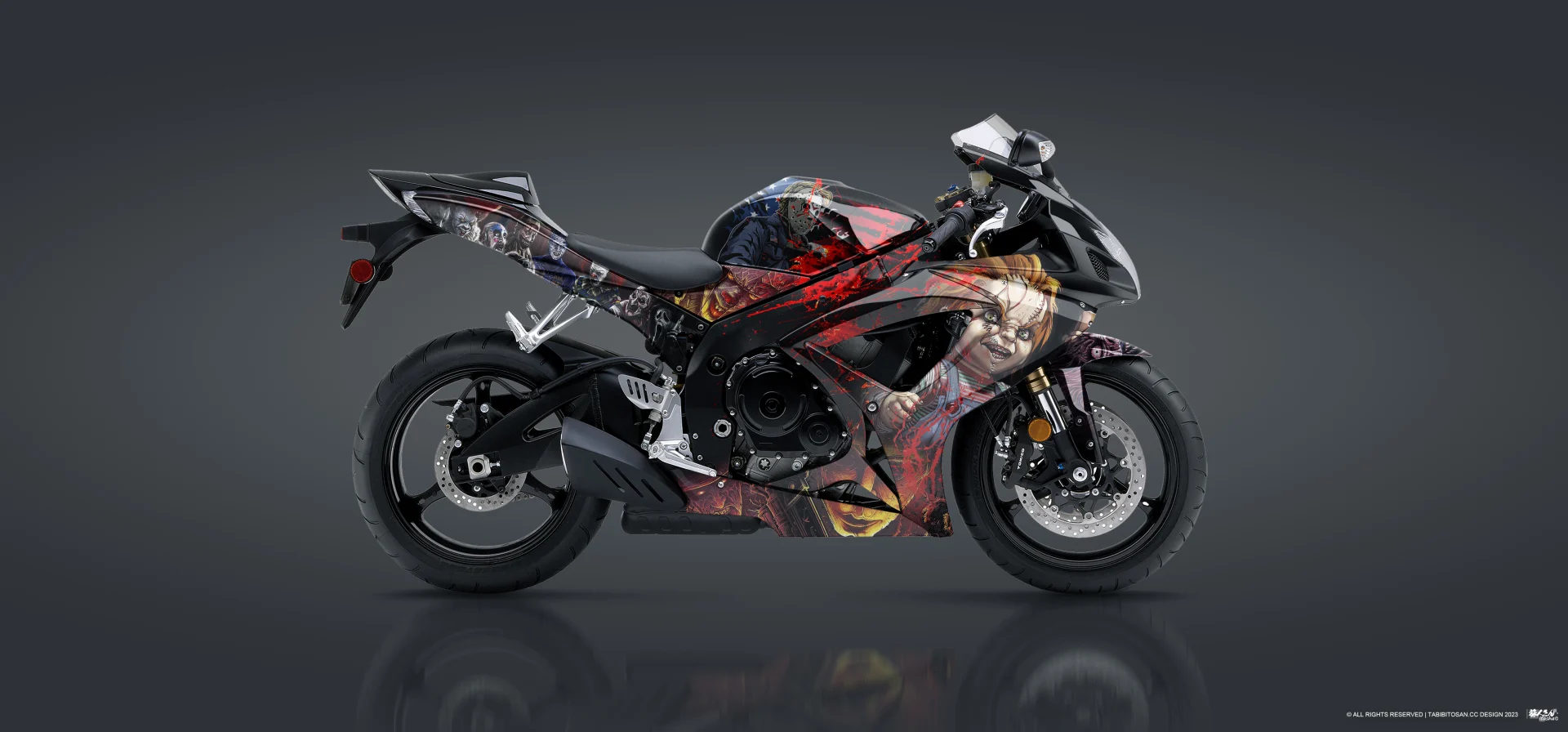 塔哔哔多桑设计的鬼娃涂装