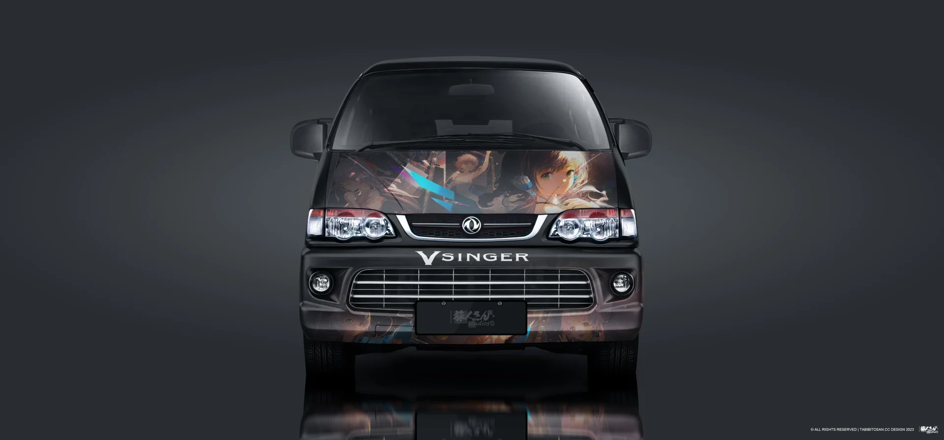 塔哔哔多桑设计的洛天依痛车