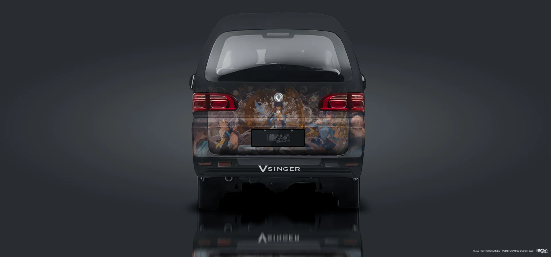 塔哔哔多桑设计的洛天依痛车