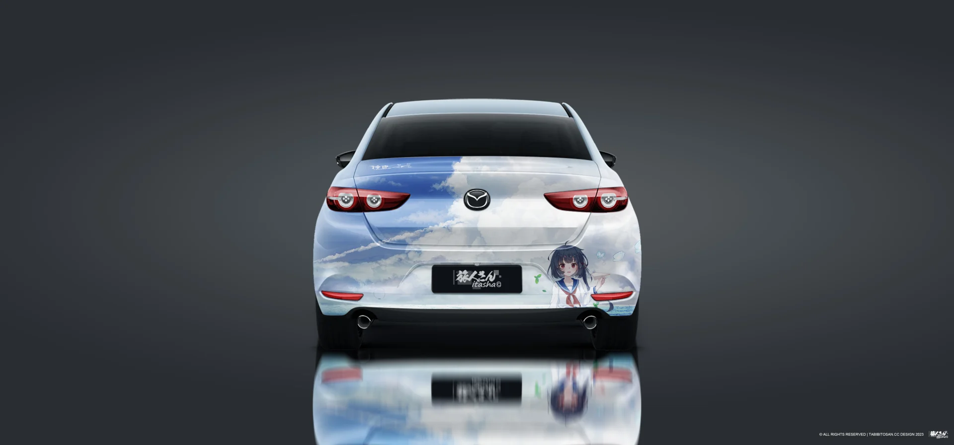 塔哔哔多桑设计的马自达昂克赛拉冷鸢yousa痛车