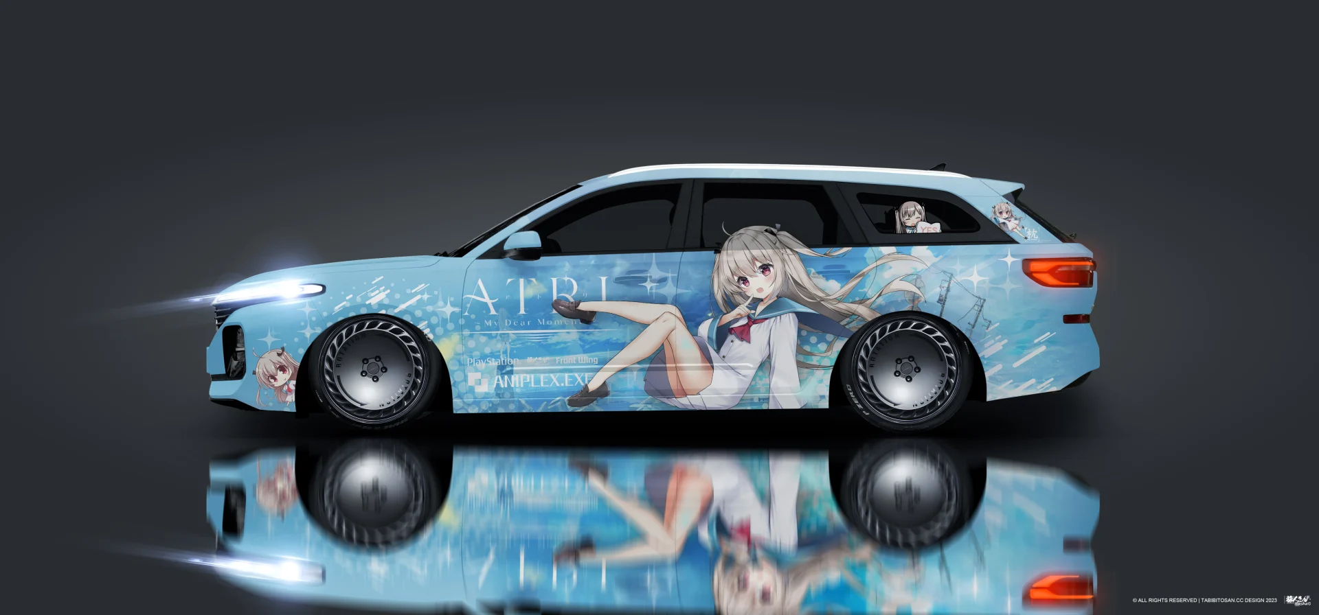 塔哔哔多桑设计的宝骏ATRI痛车