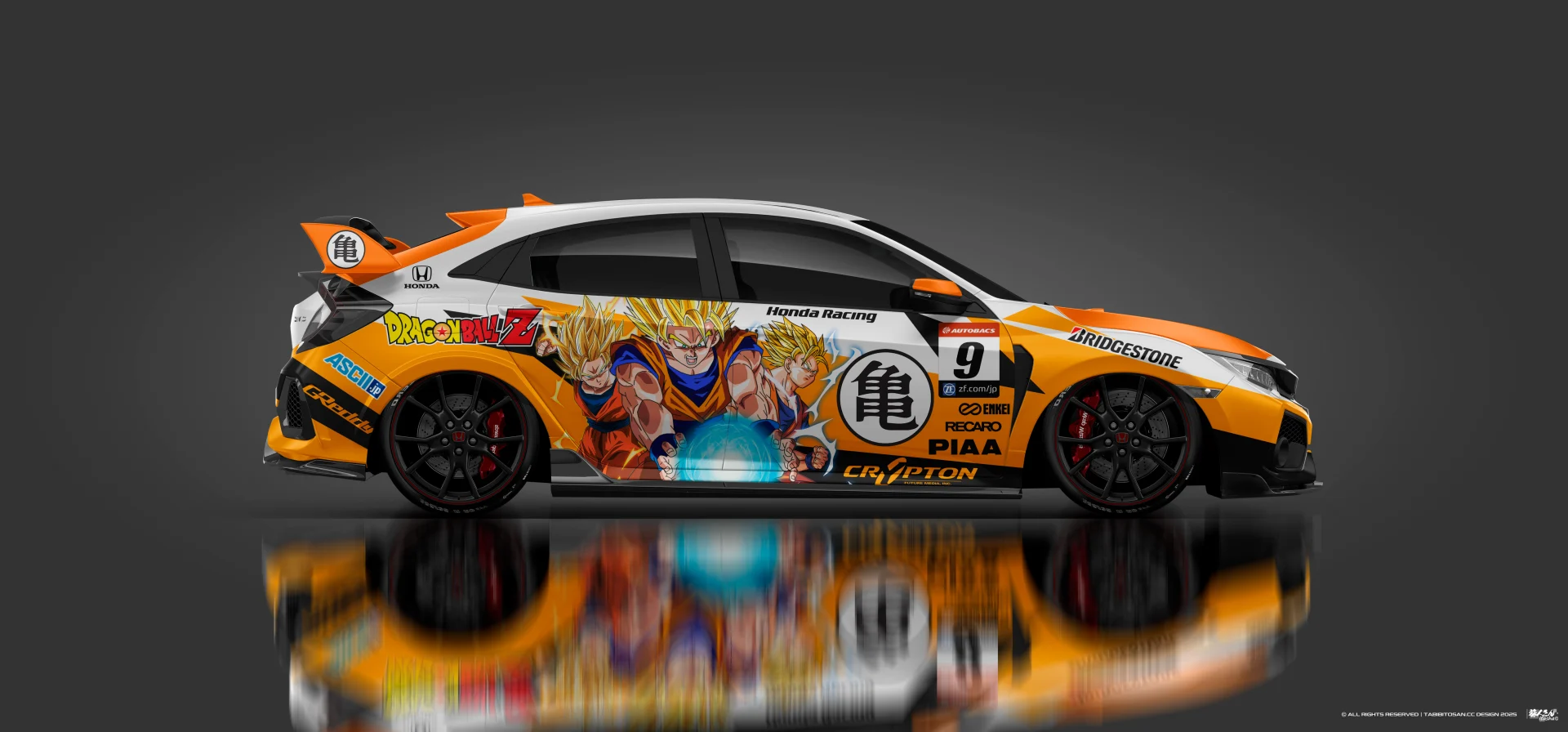 塔哔哔多桑设计的七龙珠孙悟空痛车