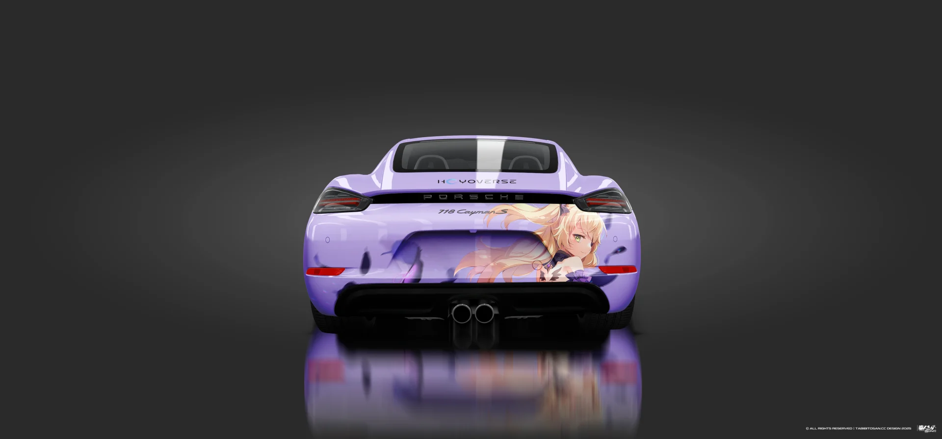 塔哔哔多桑设计的原神菲谢尔痛车