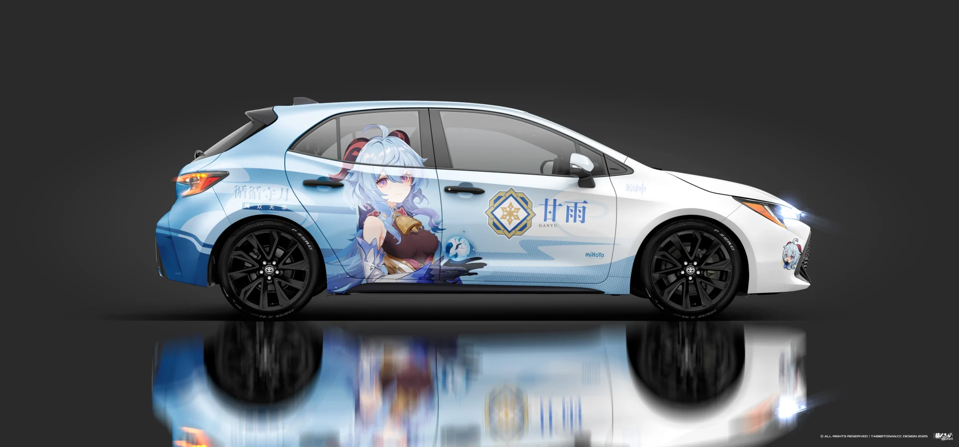 塔哔哔多桑设计的原神甘雨痛车