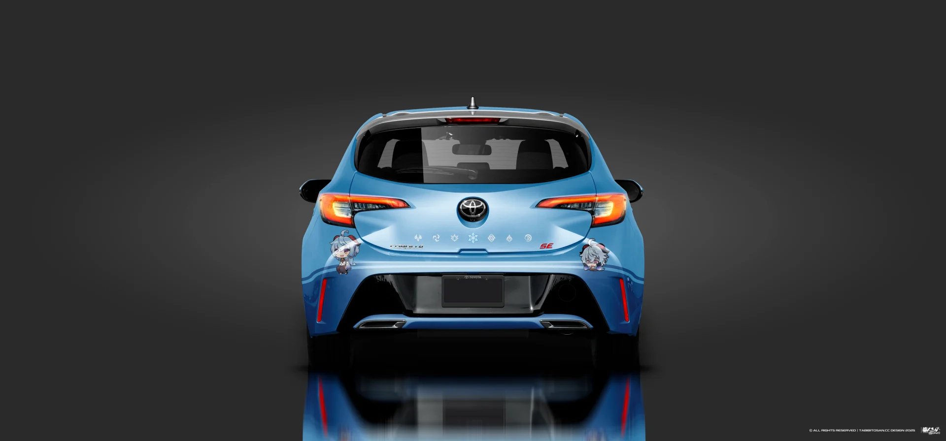 塔哔哔多桑设计的原神甘雨痛车