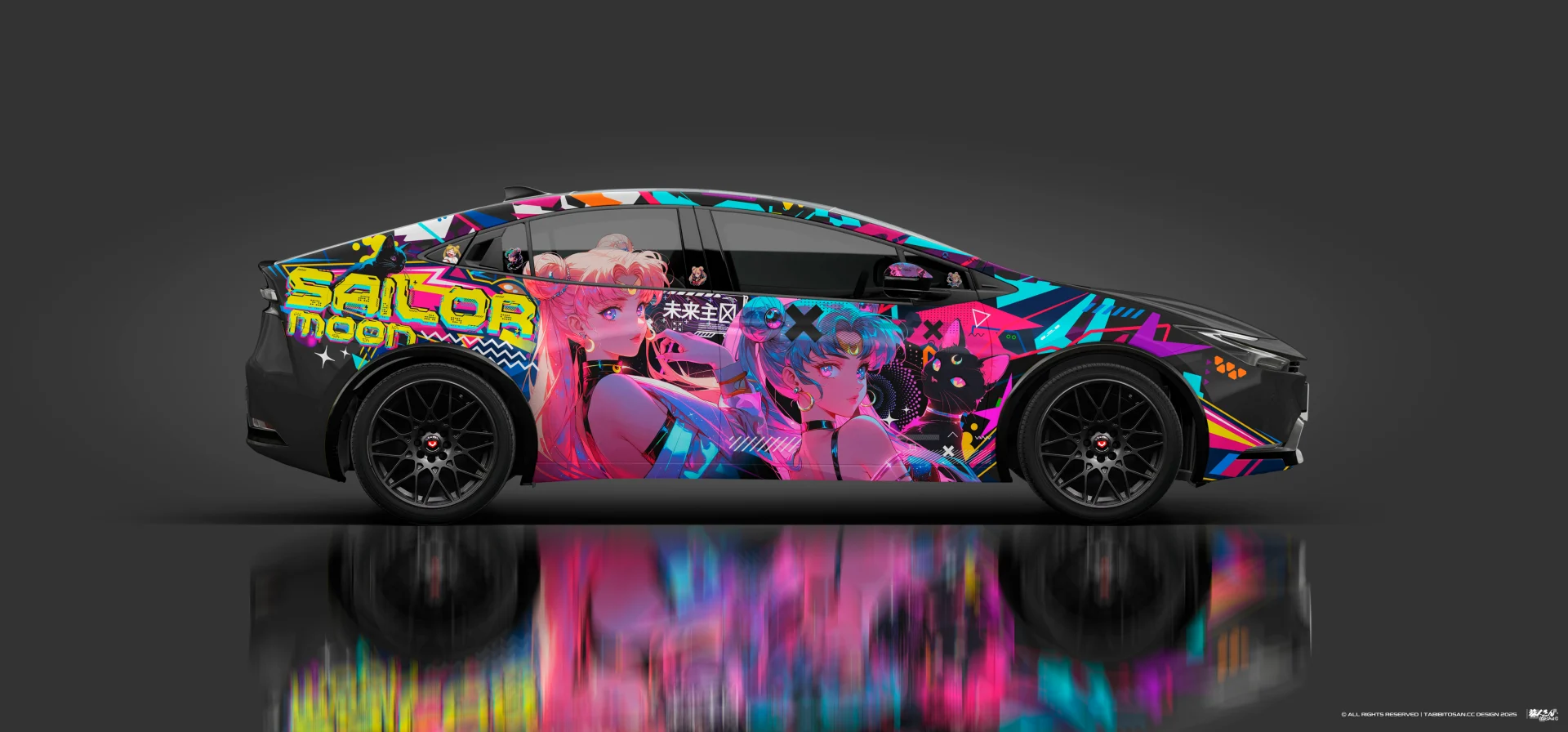 塔哔哔多桑设计的原神甘雨痛车