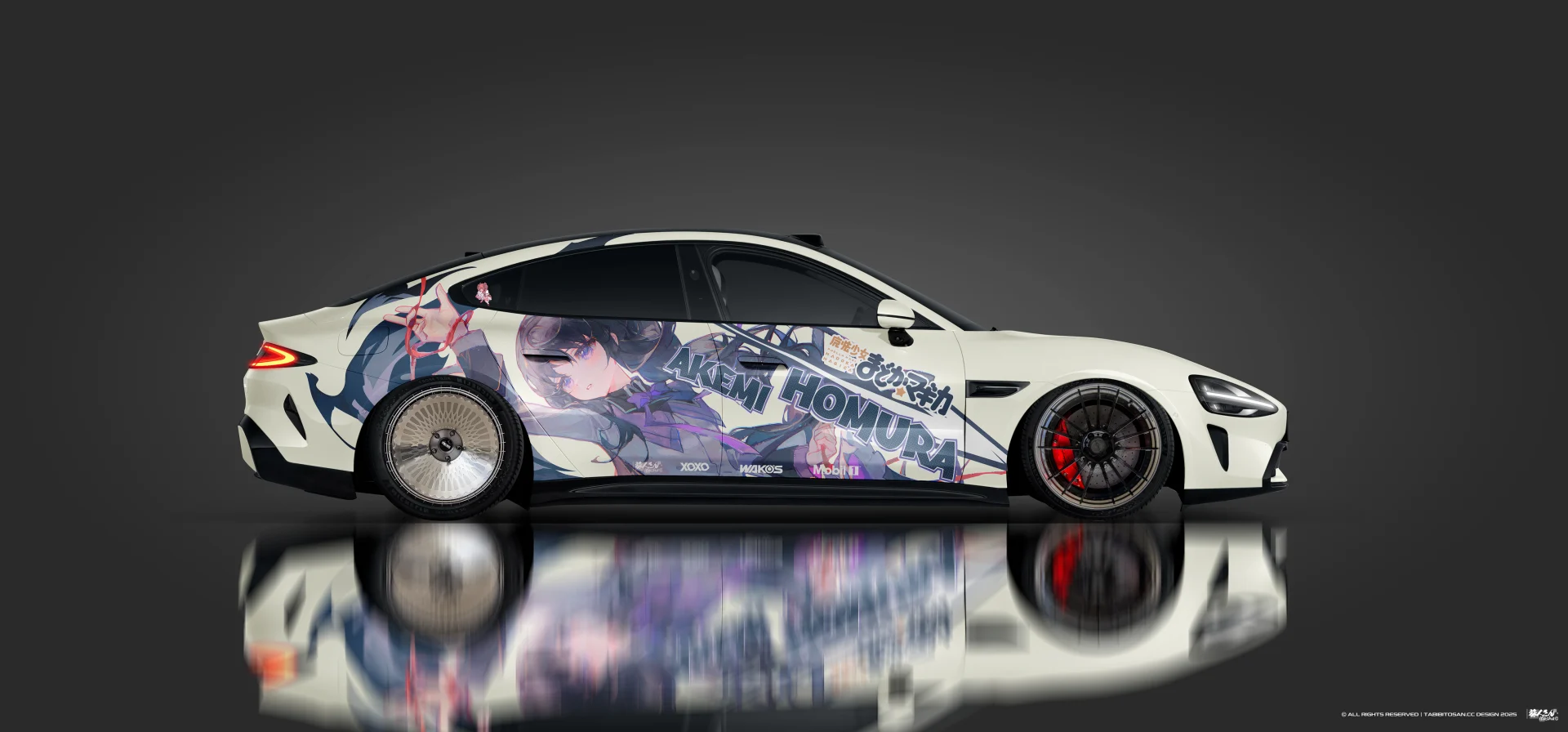 塔哔哔多桑设计的魔法少女小圆晓美焰鹿目圆痛车