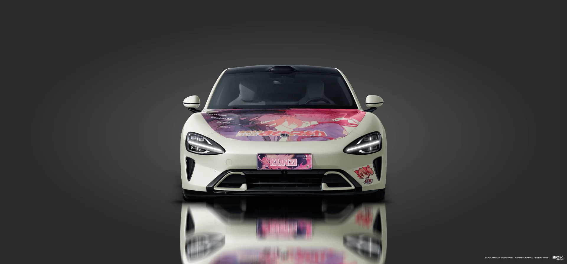 塔哔哔多桑设计的魔法少女小圆晓美焰鹿目圆痛车