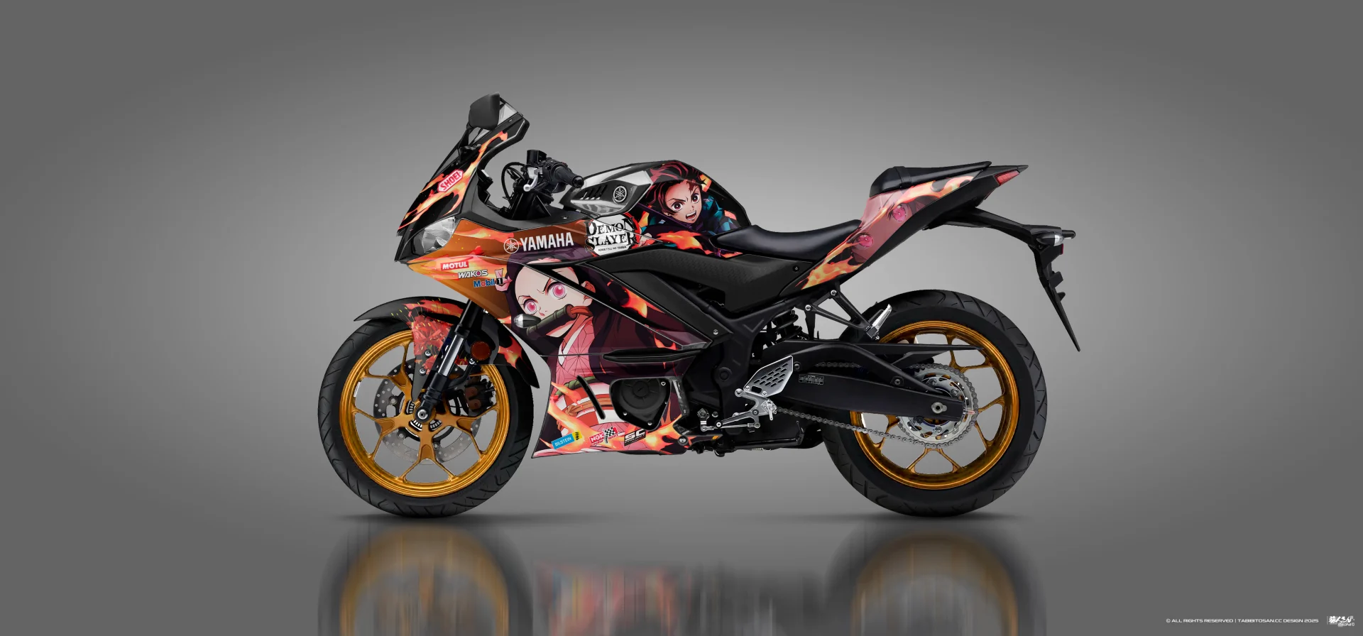 塔哔哔多桑设计的鬼灭之刃祢豆子炭治郎痛车